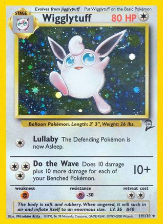 Image of Wigglytuff 019/130  - Holofoil Base Set 2 - Holo Rare