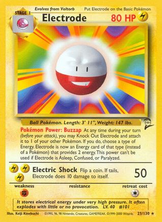 Image of Electrode 025/130  Base Set 2 - Rare