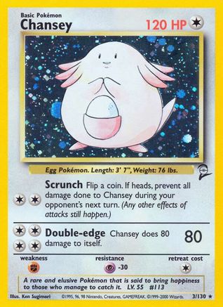 Image of Chansey 003/130  - Holofoil Base Set 2 - Holo Rare