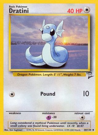 Image of Dratini 038/130  Base Set 2 - Uncommon