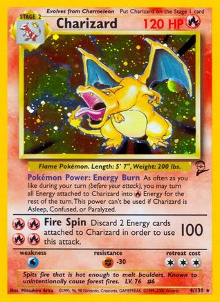 Image of Charizard 004/130  - Holofoil Base Set 2 - Holo Rare