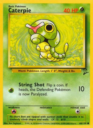Image of Caterpie 068/130  Base Set 2 - Common