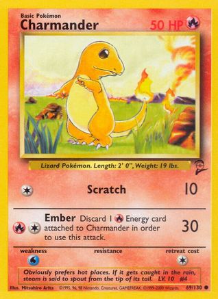 Image of Charmander 069/130  Base Set 2 - Common