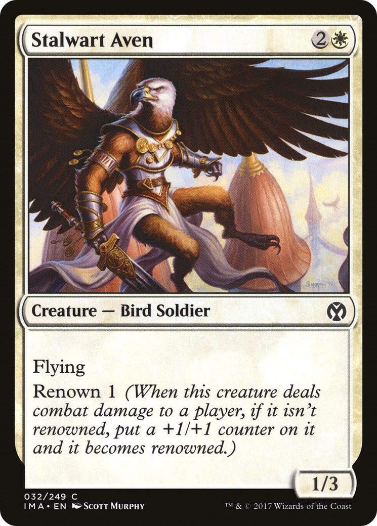 Image of Stalwart Aven (IMA-032) - Iconic Masters Foil