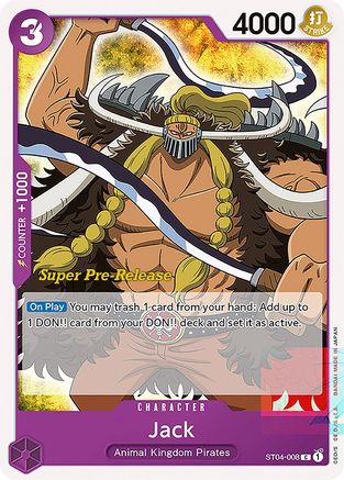 Image of Jack (ST04-008) - Super Pre-Release Starter Deck 4: Animal Kingdom Pirates