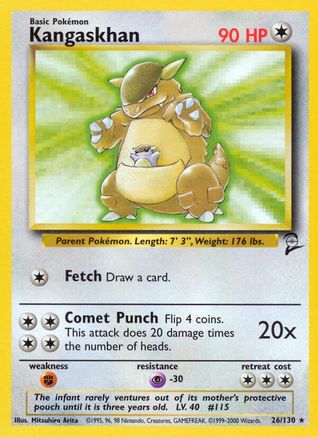 Image of Kangaskhan 026/130  Base Set 2 - Rare