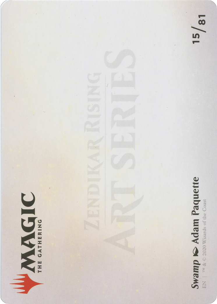 Image of Swamp // Swamp (AZNR-015) - Zendikar Rising Art Series (Borderless) Foil