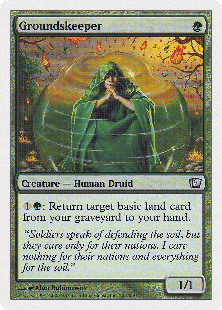 Image of Groundskeeper (9ED-247★) - 9th Edition