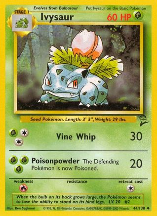 Image of Ivysaur 044/130  Base Set 2 - Uncommon