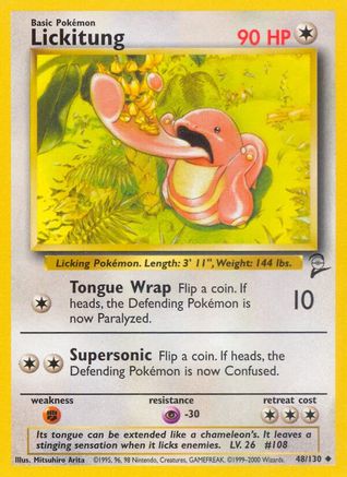Image of Lickitung 048/130  Base Set 2 - Uncommon