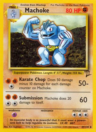 Image of Machoke 049/130  Base Set 2 - Uncommon