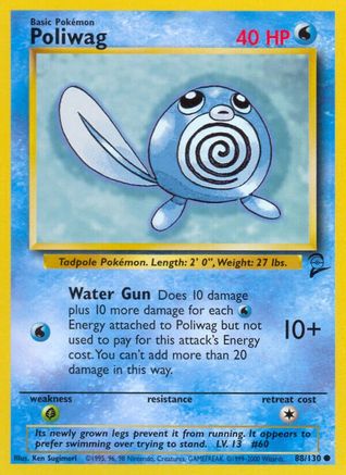 Image of Poliwag 088/130  Base Set 2 - Common