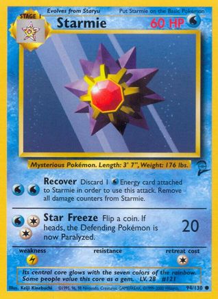 Image of Starmie 094/130  Base Set 2 - Common