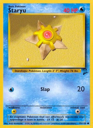 Image of Staryu 095/130  Base Set 2 - Common
