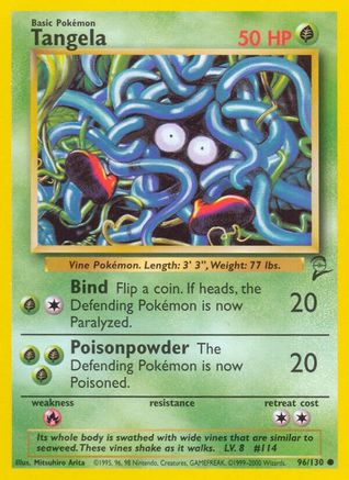Image of Tangela 096/130  Base Set 2 - Common