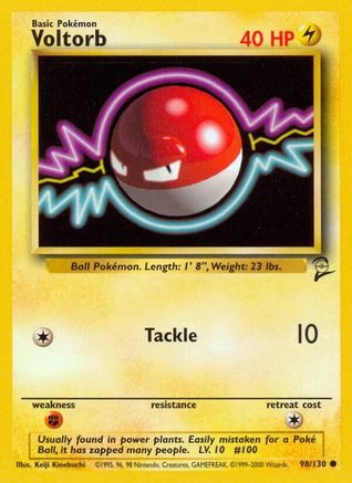 Image of Voltorb 098/130  Base Set 2 - Common