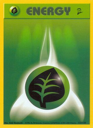 Image of Grass Energy 127/130  Base Set 2 - Common
