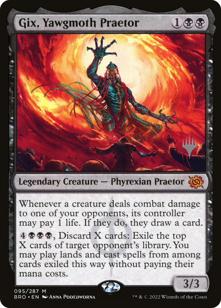 Image of Gix, Yawgmoth Praetor (PPBRO-095) - The Brothers' War Promos Foil