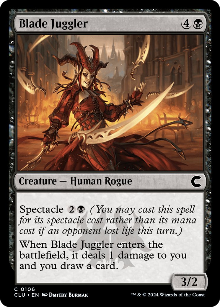 Image of Blade Juggler (CLU-106) - Ravnica: Clue Edition