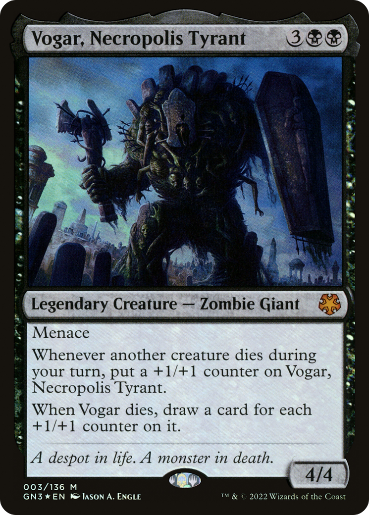 Image of Vogar, Necropolis Tyrant (GN3-003) - Game Night: Free-for-All Foil