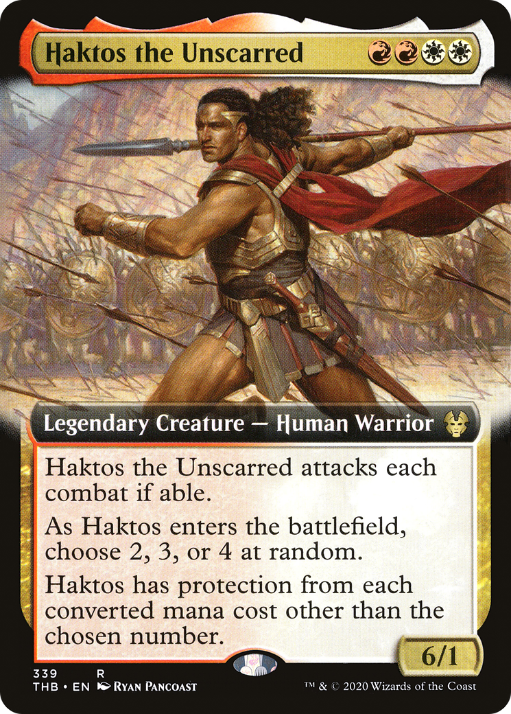 Image of Haktos the Unscarred (Extended Art) (THB-339) - Theros Beyond Death: (Extended Art)