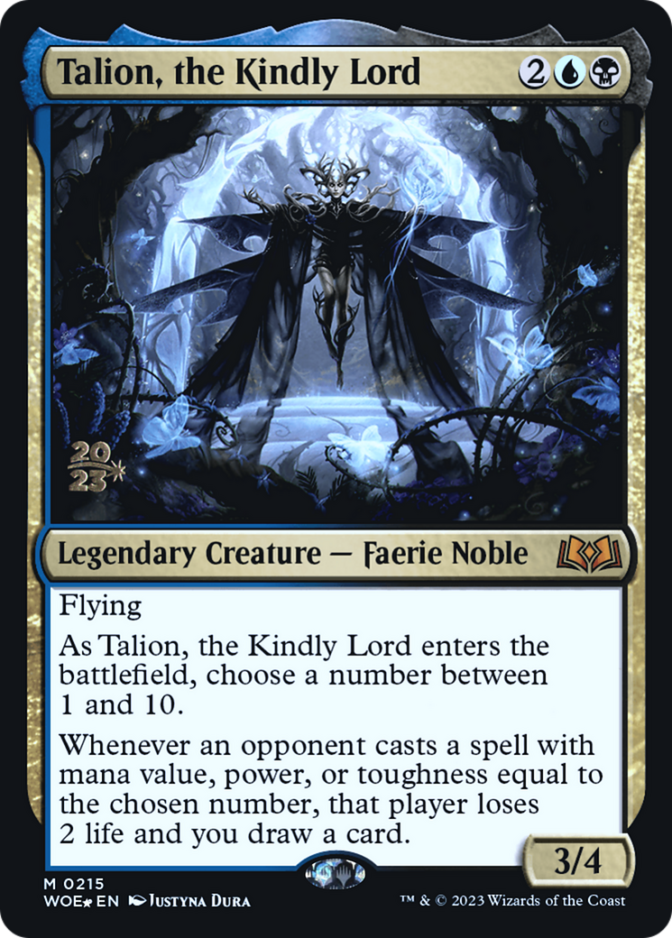 Image of Talion, the Kindly Lord (PRE-215) - Wilds of Eldraine Promos Foil