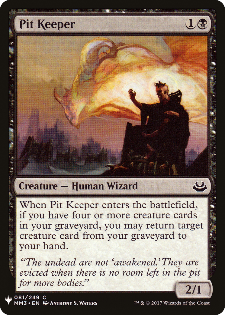 Image of Pit Keeper (LIST-081) - The List