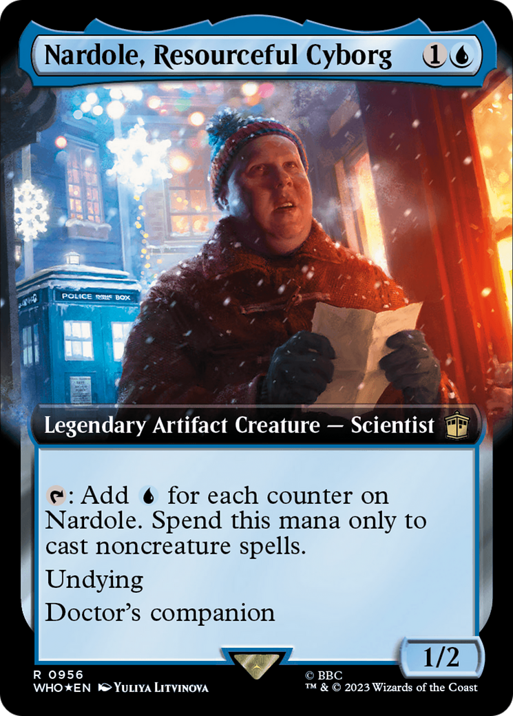 Image of Nardole, Resourceful Cyborg (Extended Art) (Surge Foil) (WHO-956) - Doctor Who: (Extended Art) Foil