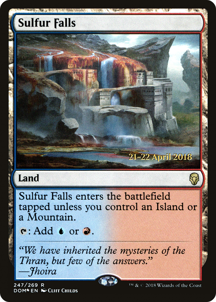 Image of Sulfur Falls (PRE-247) - Dominaria Promos Foil