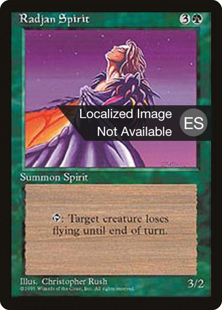 Image of Radjan Spirit (4BB-) - Fourth Edition Foreign Black Border