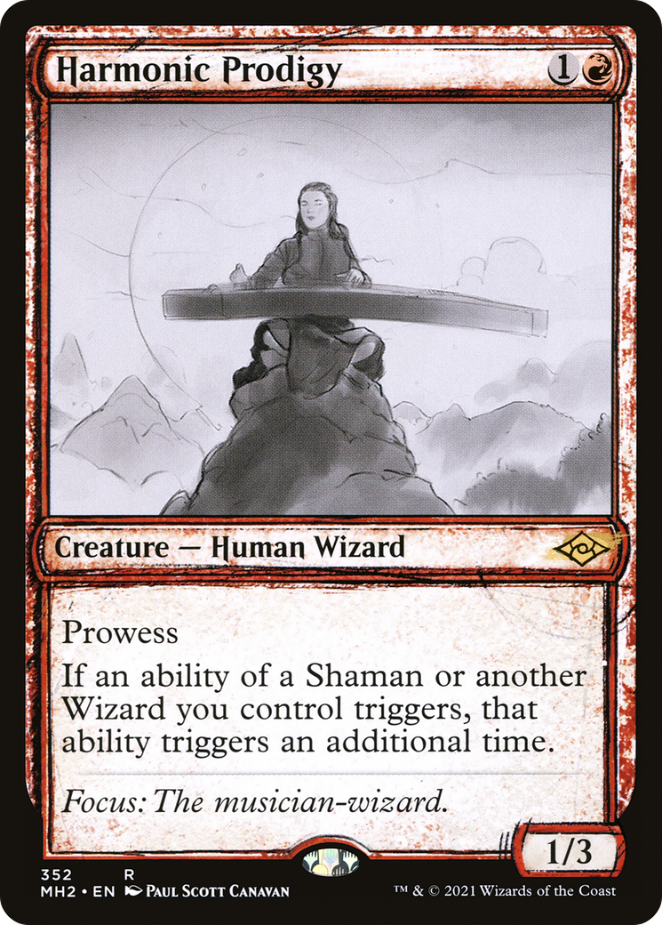 Image of Harmonic Prodigy (Showcase) (MH2-352) - Modern Horizons 2: (Showcase) Foil