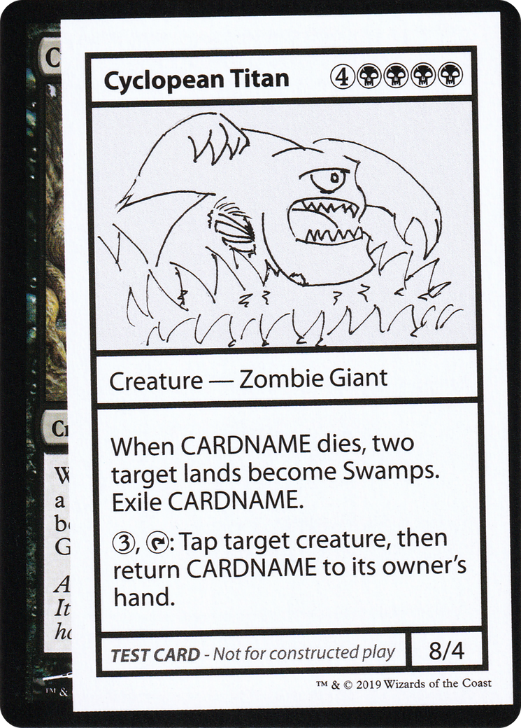 Image of Cyclopean Titan (No PW Symbol) (CMB1-) - Mystery Booster Playtest Cards 2021
