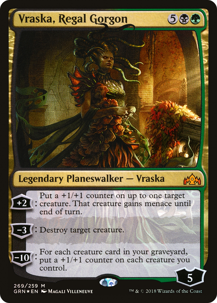 Image of Vraska, Regal Gorgon (GRN-269) - Guilds of Ravnica Foil