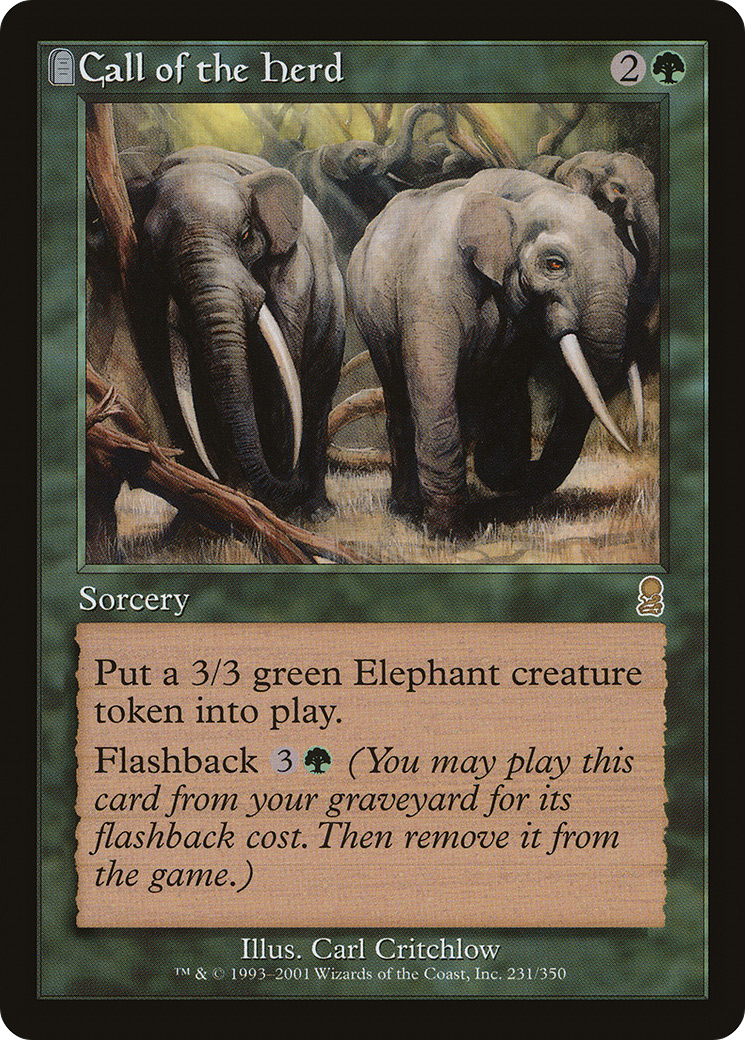 Image of Call of the Herd (ODY-231) - Odyssey: (tombstone) Foil