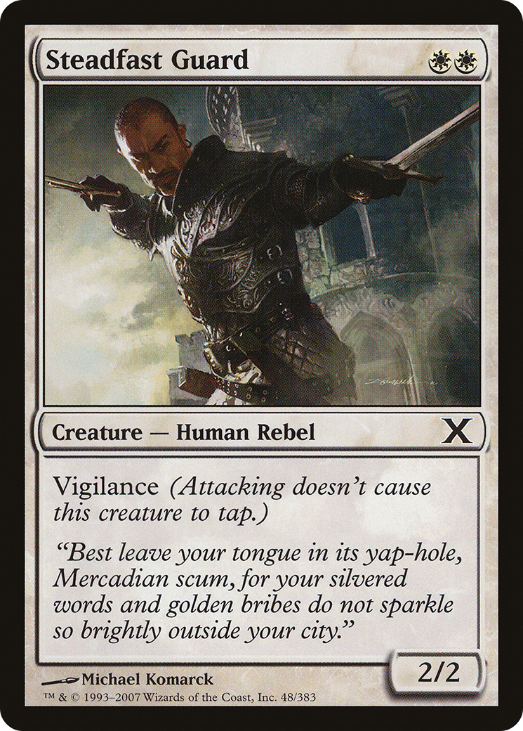 Image of Steadfast Guard (10E-048) - Tenth Edition