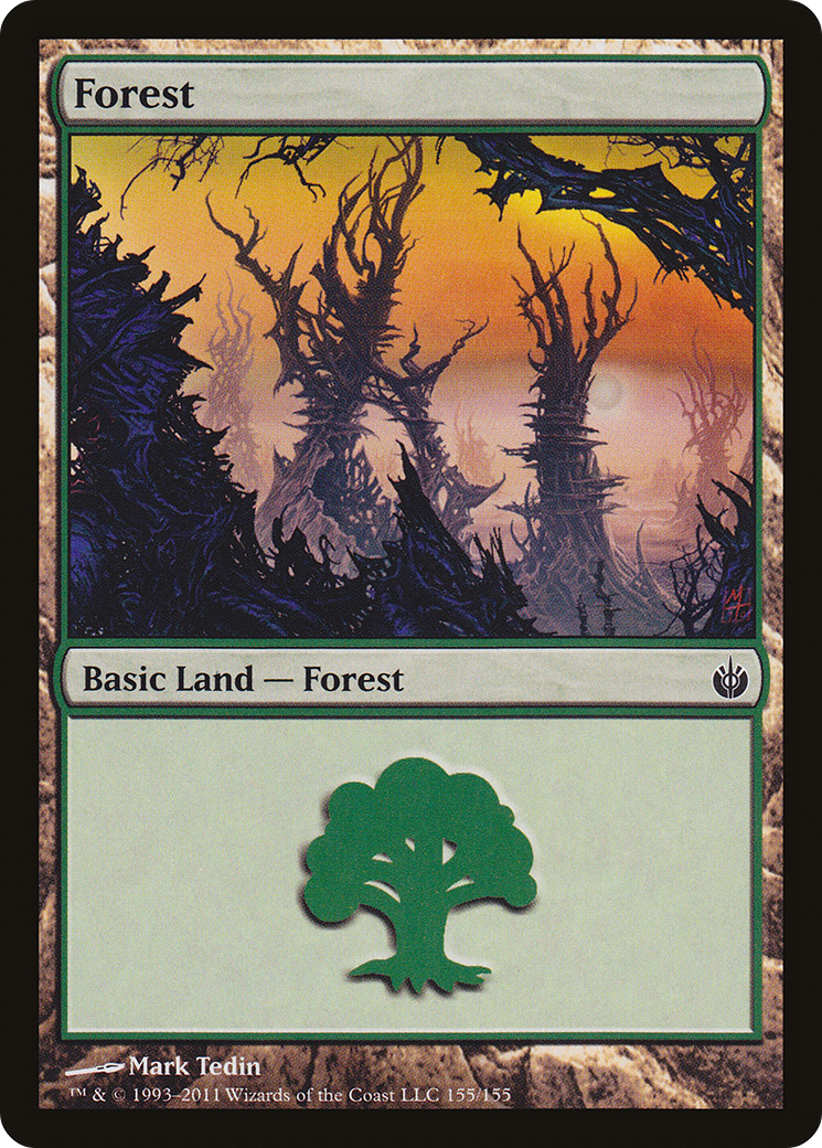 Image of Forest (155) (MBS-155) - Mirrodin Besieged