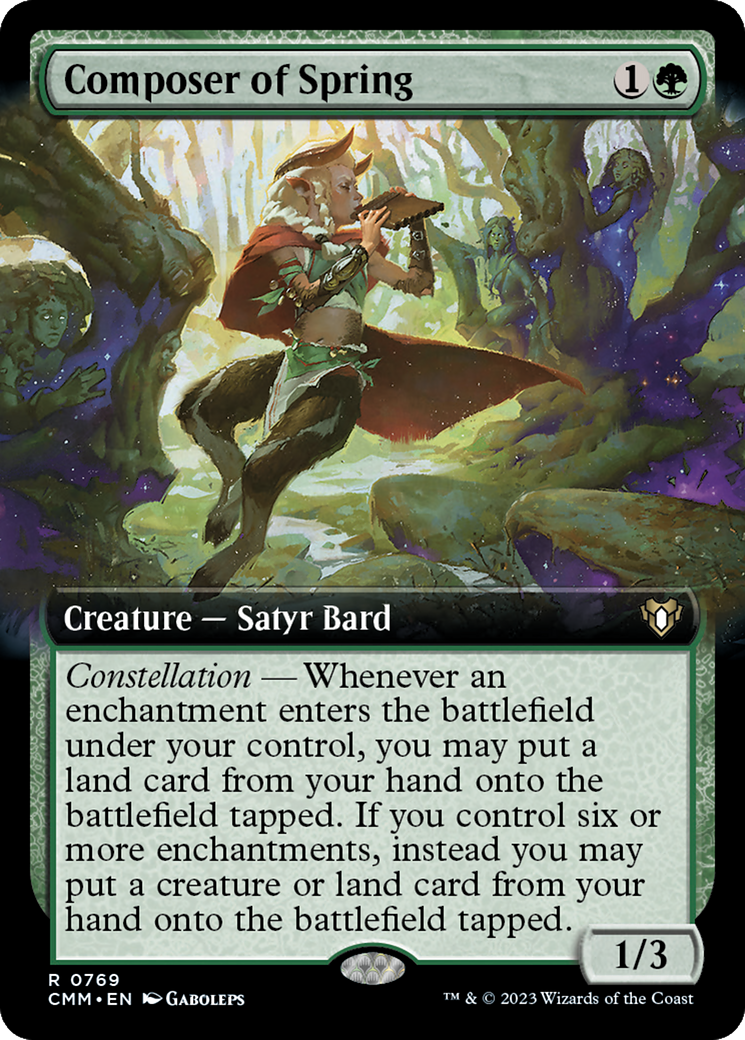 Image of Composer of Spring (Extended Art) (CMM-769) - Commander Masters: (Extended Art)