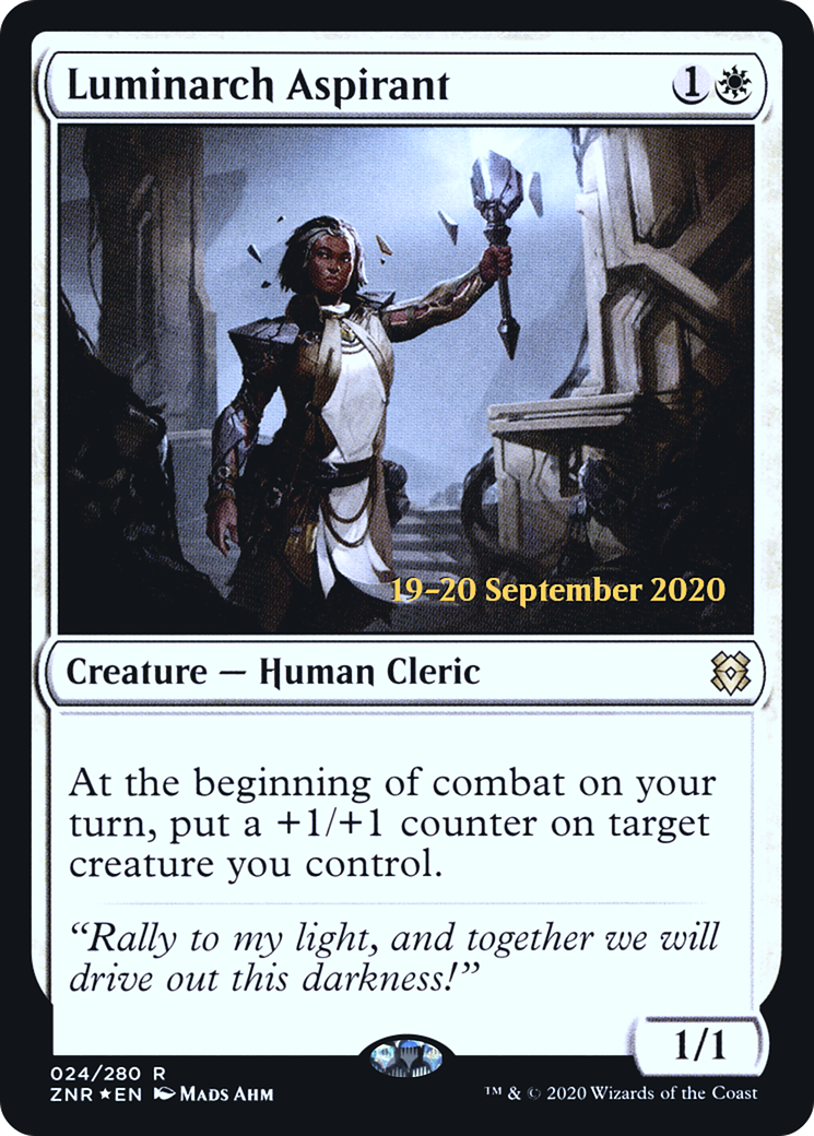 Image of Luminarch Aspirant (PRE-024) - Zendikar Rising Promos Foil