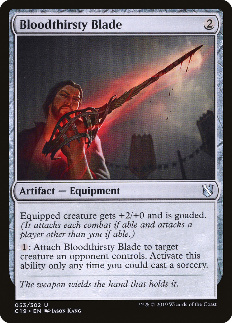 Image of Bloodthirsty Blade (C19-053) - Commander 2019