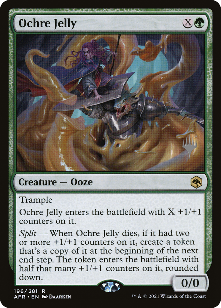Image of Ochre Jelly (PPAFR-196) - Adventures in the Forgotten Realms Promos Foil