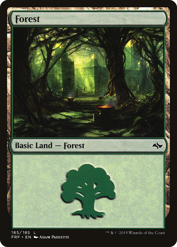 Image of Forest (185) (FRF-185) - Fate Reforged Foil