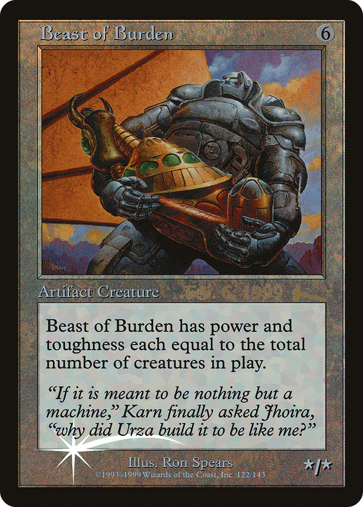 Image of Beast of Burden (PRE-005) - Urza's Legacy Promos Foil