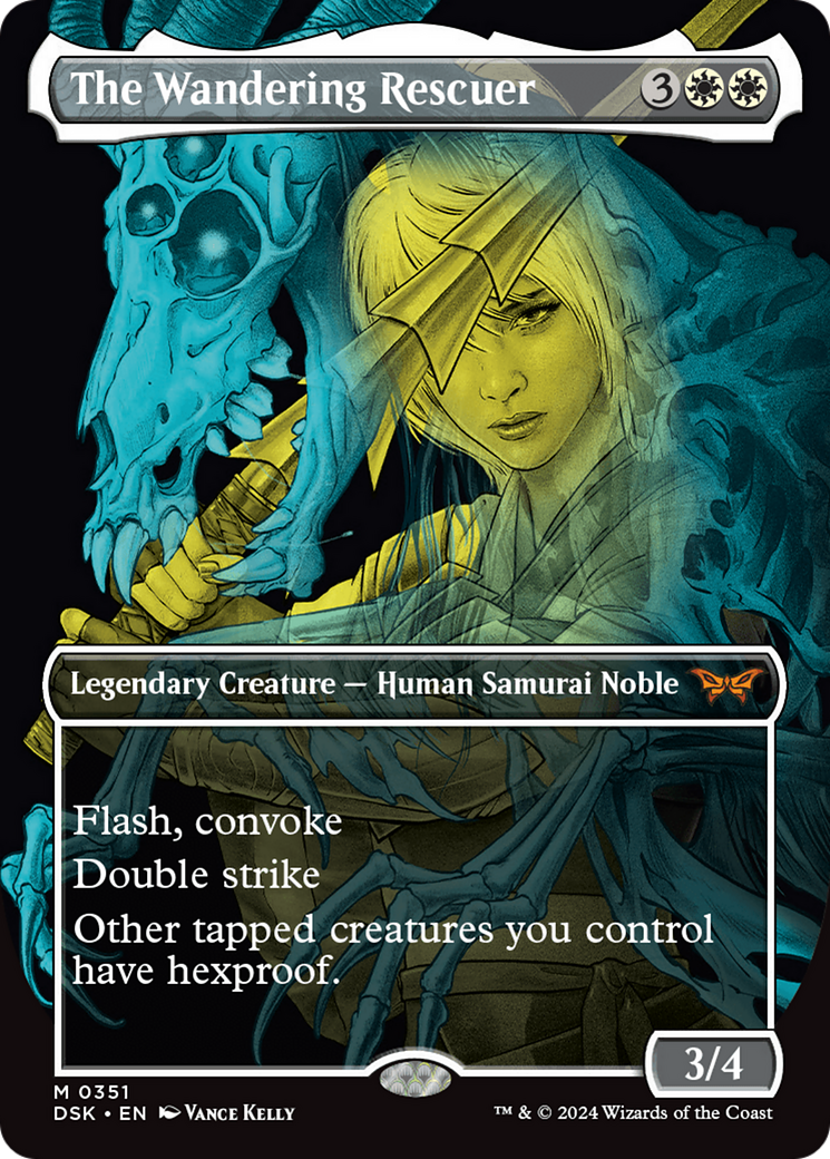 Image of The Wandering Rescuer (Showcase) (DSK-351) - Duskmourn: House of Horror (Borderless) Foil