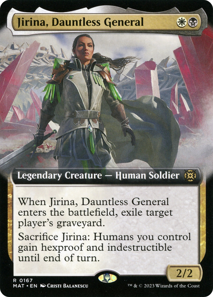 Image of Jirina, Dauntless General (Extended Art) (MAT-167) - March of the Machine: The Aftermath: (Extended Art)