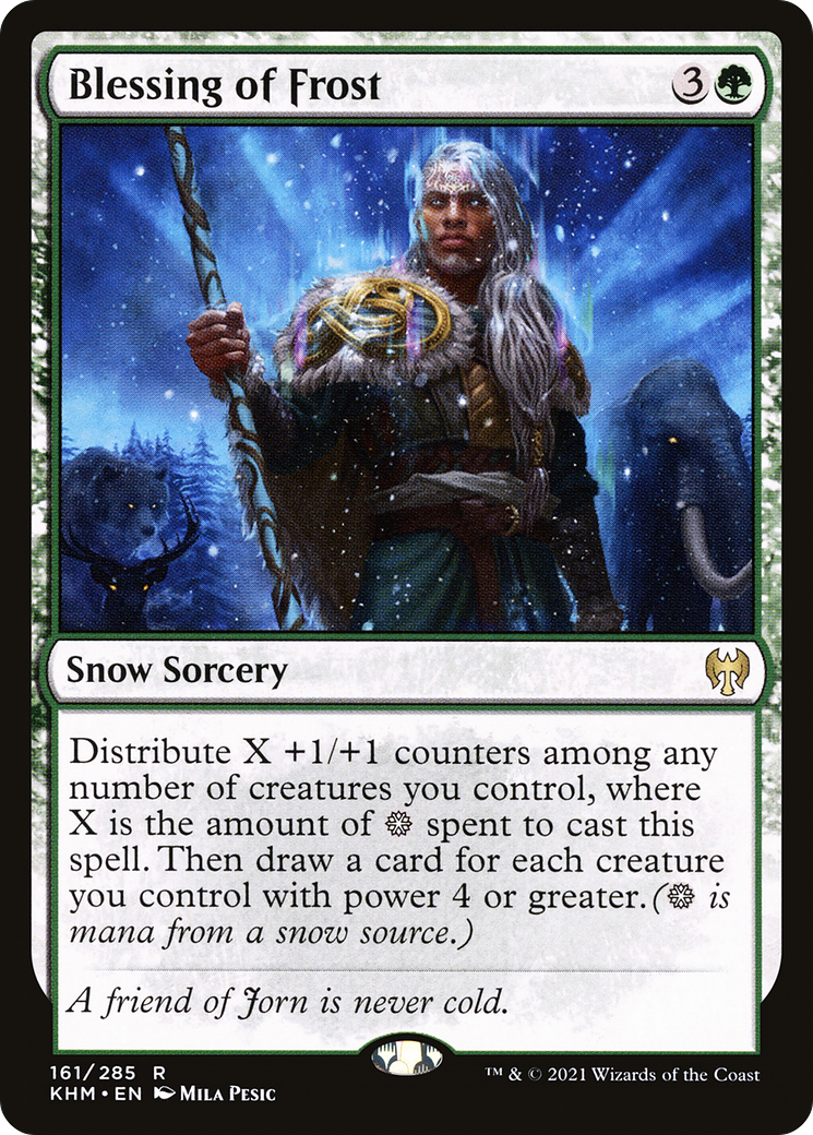 Image of Blessing of Frost (KHM-161) - Kaldheim: (snow) Foil