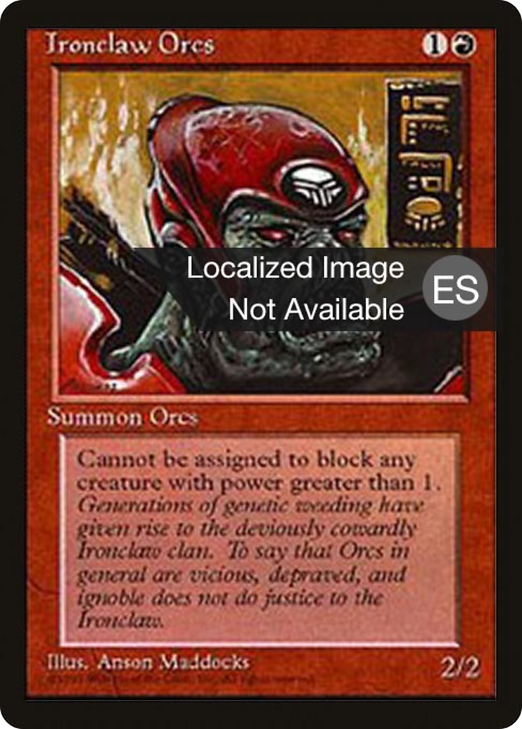 Image of Ironclaw Orcs (4BB-) - Fourth Edition Foreign Black Border