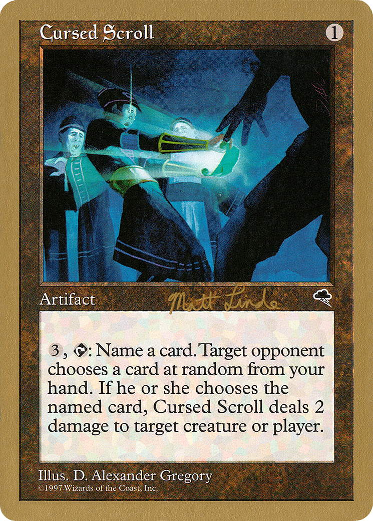 Image of Cursed Scroll - 1999 Matt Linde (TMP) (WCD-) - World Championship Decks 1999