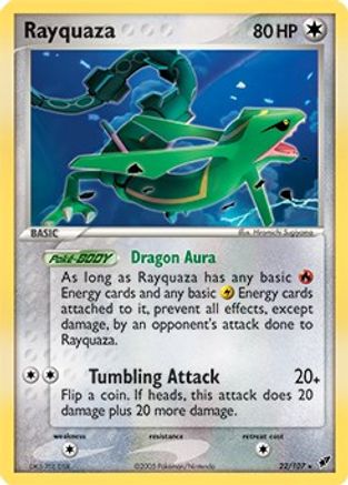 Image of Rayquaza 022/107  - Holofoil Deck Exclusives - Holo Rare