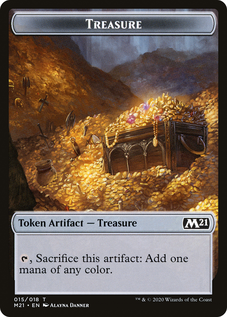 Image of Treasure (TM21-015) - Core Set 2021 Tokens Foil