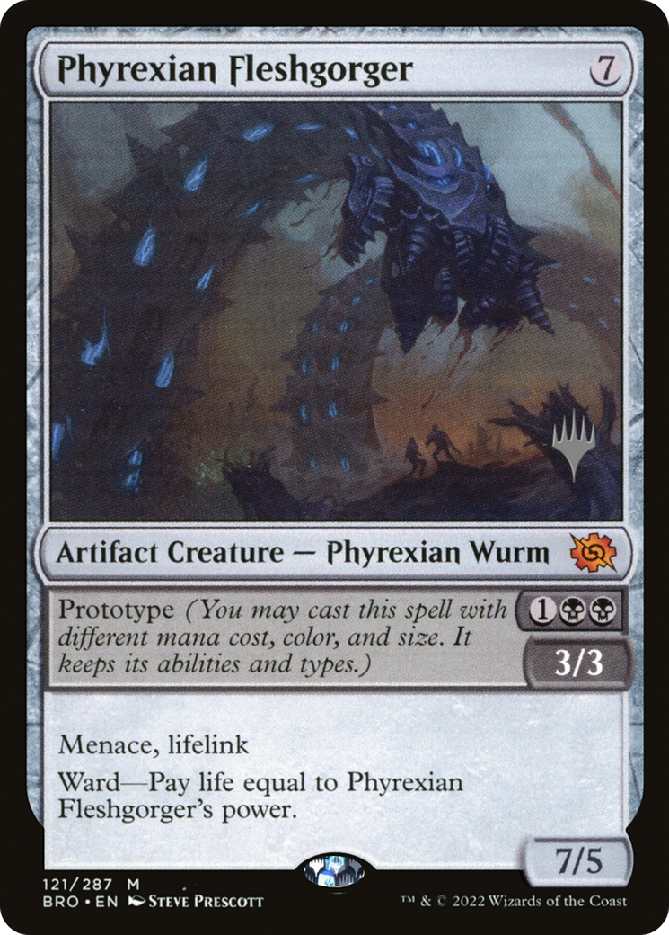 Image of Phyrexian Fleshgorger (PPBRO-121P) - The Brothers' War Promos Foil
